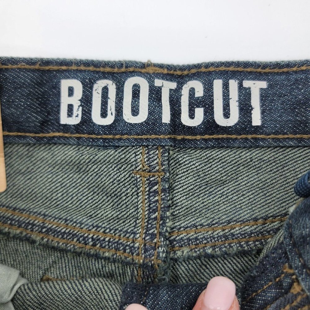Crazy 8 Boys Jeans Size 8 Slim Bootcut Blue Denim Dark Wash 5 Pocket Design - Picture 8 of 16